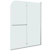 vidaXL Folding Shower Enclosure 2 Panels ESG 95x140 cm