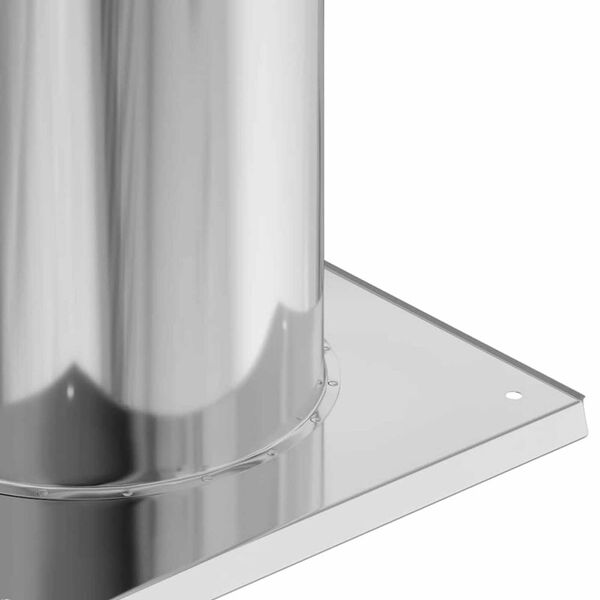 vidaXL Chimney Head Extension Silver 26 x 26 x 50 cm Stainless Steel