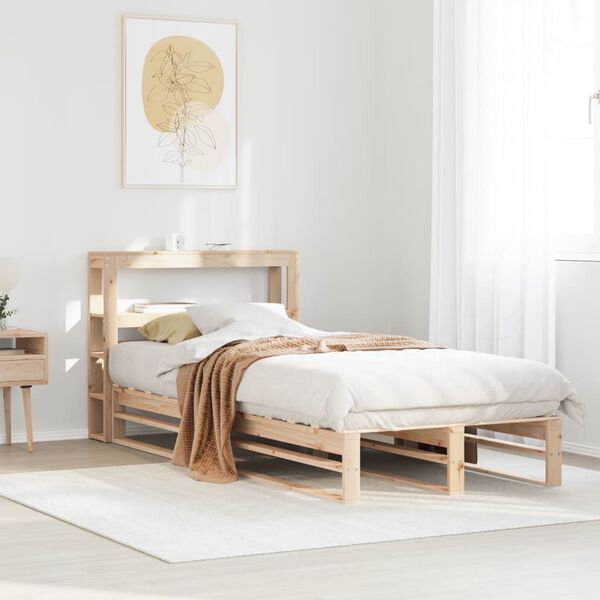 vidaXL Bed Frame without Mattress 90x200 cm Solid Wood Pine