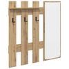 vidaXL Wall-Mounted Coat Rack Wall-Mounted Artisan Oak Engineered wood