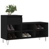 vidaXL Shoe Cabinet Black 102x36x60 cm Engineered Wood