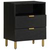 vidaXL Bedside Cabinet Black 50x33x62 cm Engineered Wood