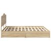 vidaXL Storage Bed with Drawer Sonoma Oak 180 x 200 cm Engineered Wood