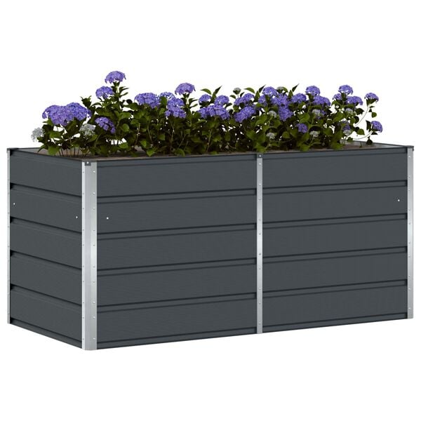 vidaXL Planter Anthracite 160 x 80 x 75 cm Steel
