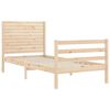 vidaXL Bed Frame without Mattress Small Single Solid Wood
