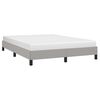 vidaXL Bed Frame without Mattress Light Grey 135x190 cm Double Double Fabric