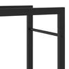 vidaXL Firewood Rack Matt Black 110x28x214 cm Steel