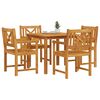 vidaXL Garden Dining Set 5 pcs Brown Solid Acacia wood