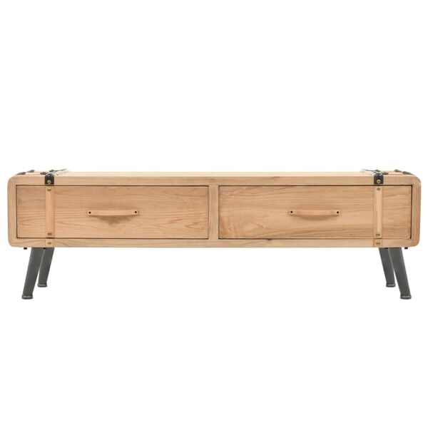 vidaXL TV Cabinet Solid Fir Wood 120x33x35 cm