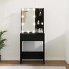 vidaXL Dressing Table with LED Black 60x40x140 cm