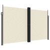 vidaXL Retractable Side Awning Cream 200x1200 cm