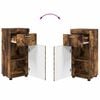 vidaXL Bathroom Cabinet Set TULUM Smoked Oak 37 x 31.5 x 82 cm