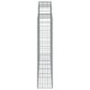 vidaXL Arched Gabion Baskets 15 pcs 200x30x140/160 cm Galvanised Iron