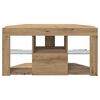 vidaXL Corner LED TV Cabinet Wall-mounted Artisan Oak 100 x 40 x 50 cm