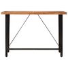 vidaXL Bar Table 150x70x107 cm Solid Wood Acacia and Iron
