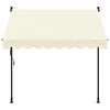 vidaXL Retractable Awning Cream 200x115 cm Fabric and Steel