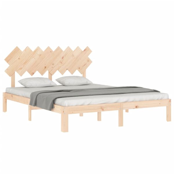 vidaXL Bed Frame without Mattress 160x200 cm Solid Wood Pine