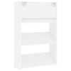 vidaXL Wall Shoe Cabinet White 60x18x90 cm Engineered Wood