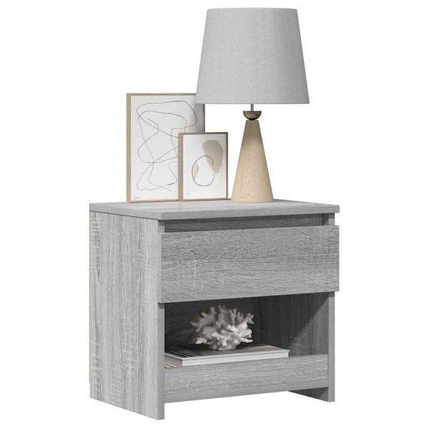 vidaXL Bedside Cabinets 2 pcs Grey Sonoma 40x30x39 cm Engineered Wood