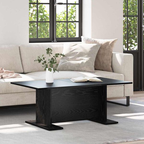 vidaXL Coffee Table Black oak 103.5 x 60 x 40 cm Engineered wood