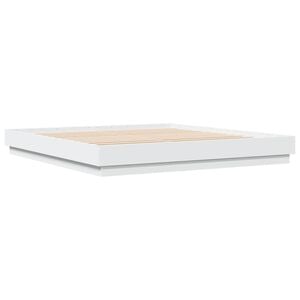 vidaXL Bed Frame without Mattress White 180x200 cm Super King