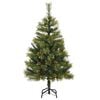 vidaXL Artificial Hinged Christmas Tree with Cones Green 150 cm