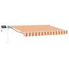 vidaXL Manual Awning Frame with LEDs 3.5 x 2.5 m