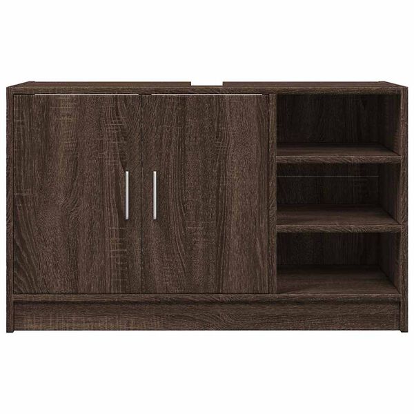 vidaXL Sink Cabinet Brown Oak 90x29x55 cm Engineered Wood
