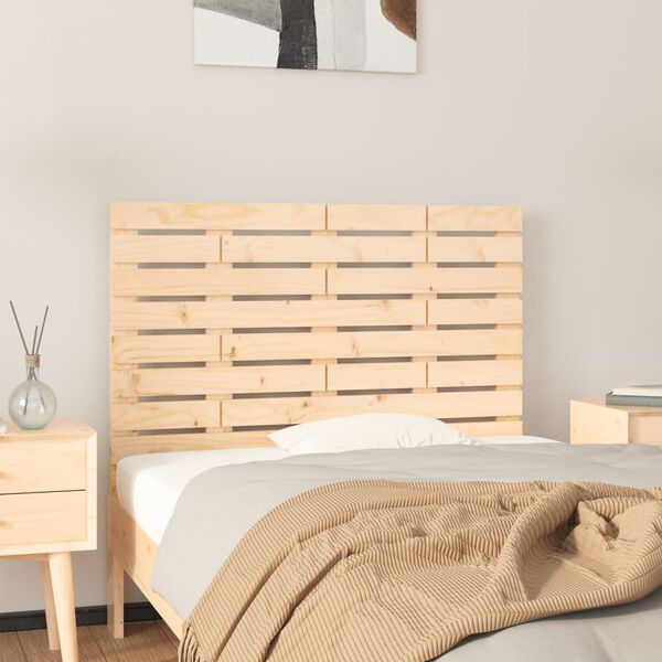 vidaXL Wall Headboard 81x3x63 cm Solid Wood Pine