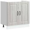 vidaXL Kitchen Cabinet with Door Kalmar 2 pcs Grey 80 x 46 x 81.5 cm