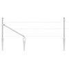 vidaXL Fence Post Silver 10 x 0.8 m (36 mm mesh) Steel