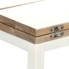 vidaXL Extendable Coffee Table White 90x(45-90)x45 cm Solid Mango Wood