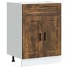 vidaXL Kitchen Base Cabinet "Porto" Smoked Oak Engineered Wood