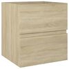 vidaXL Sink Cabinet with Built-in Basin Sonoma Oak Engineered Wood