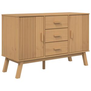 vidaXL Sideboard OLDEN Brown 114x43x73.5cm Solid Wood Pine
