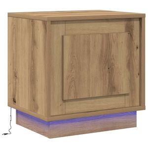 vidaXL Bedside Cabinet Artisan Oak 44 x 34.5 x 45 cm Engineered Wood