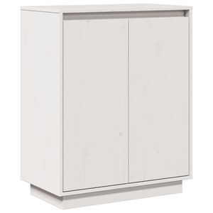 vidaXL Sideboard White 60x34x75 cm Solid Wood Pine