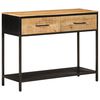 vidaXL Console Table 100x35x76 cm Solid Wood Mango and Iron