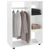 vidaXL Wardrobe High Gloss White 80x40x110 cm Engineered Wood
