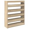 vidaXL Shoe Rack Sonoma Oak 80x25x100 cm Engineered Wood