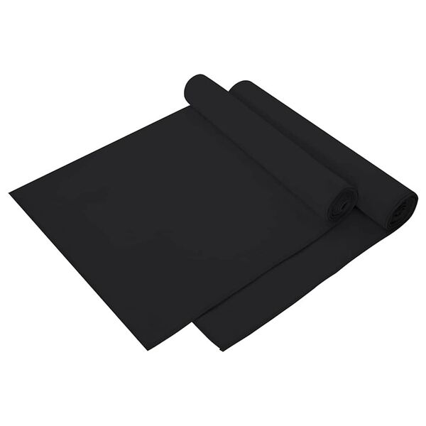 vidaXL Sports Towels 2 pcs Black 140 x 70 cm Polyester and polyamide