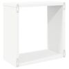 vidaXL Wall Cube Shelves 2 pcs White and Sonoma Oak 30x15x30 cm