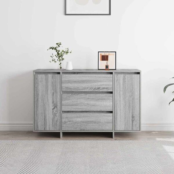 vidaXL Sideboard Grey Sonoma 120 x 41 x 75 cm Engineered Wood