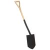 vidaXL Garden Point Shovel YD Grip Steel and Ashwood