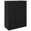 vidaXL Wall-Mounted Cabinet 2 pcs Black Oak 69.5 x 34 x 90 cm