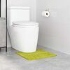 vidaXL Anti-slip Bath Mat with Toilet Cut Green 50 x 50 cm PP
