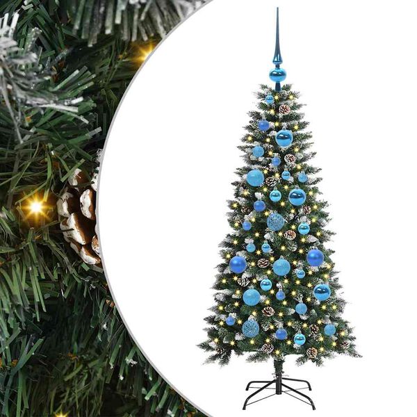 vidaXL Artificial Christmas Tree with 150 LEDs Green 50 x 50 x 120 cm