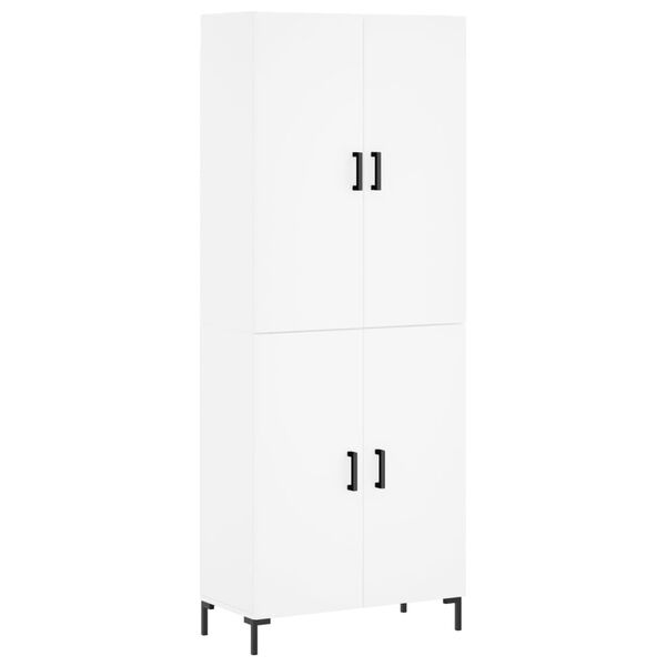 vidaXL Highboard White 69.5x34x180 cm Engineered Wood