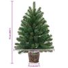 vidaXL Artificial Christmas Tree Green 75 cm PVC, PE and steel