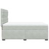 vidaXL Box Spring Bed with Mattress Light Grey 140x190 cm Velvet